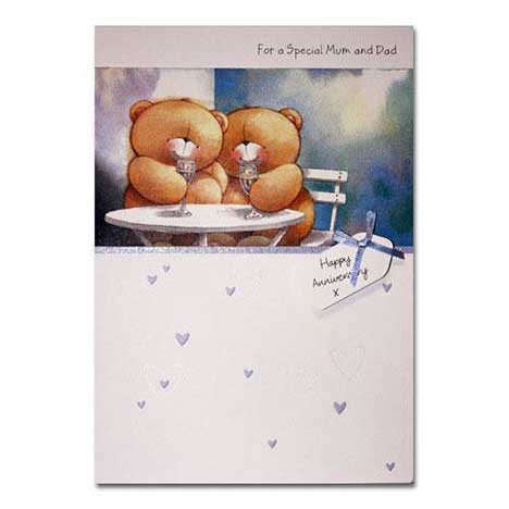 Mum & Dad Anniversary Forever Friends Card